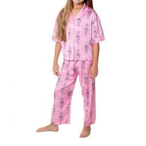 NEW SUNSHINE SOCIETY loungewear pant set in pink nutcracker